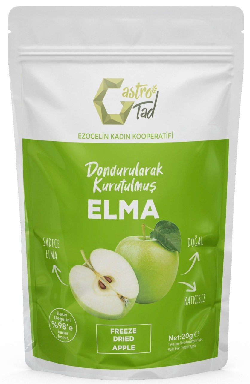 GASTROTAD 20 GR FREEZE DRY ELMA ( DONDURULARAK KURUTULMUŞ ÇITIR ELMA )