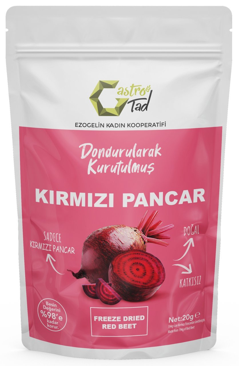 GASTROTAD 20 GR FREEZE DRY KIRMIZI PANCAR ( DONDURULARAK KURUTULMUŞ ÇITIR KIRMIZI PANCAR )