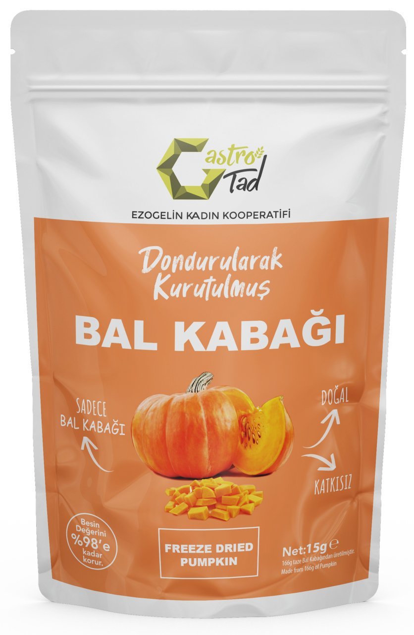 GASTROTAD 15 GR FREEZE DRY BAL KABAĞI ( DONDURULARAK KURUTULMUŞ ÇITIR BAL KABAĞI )