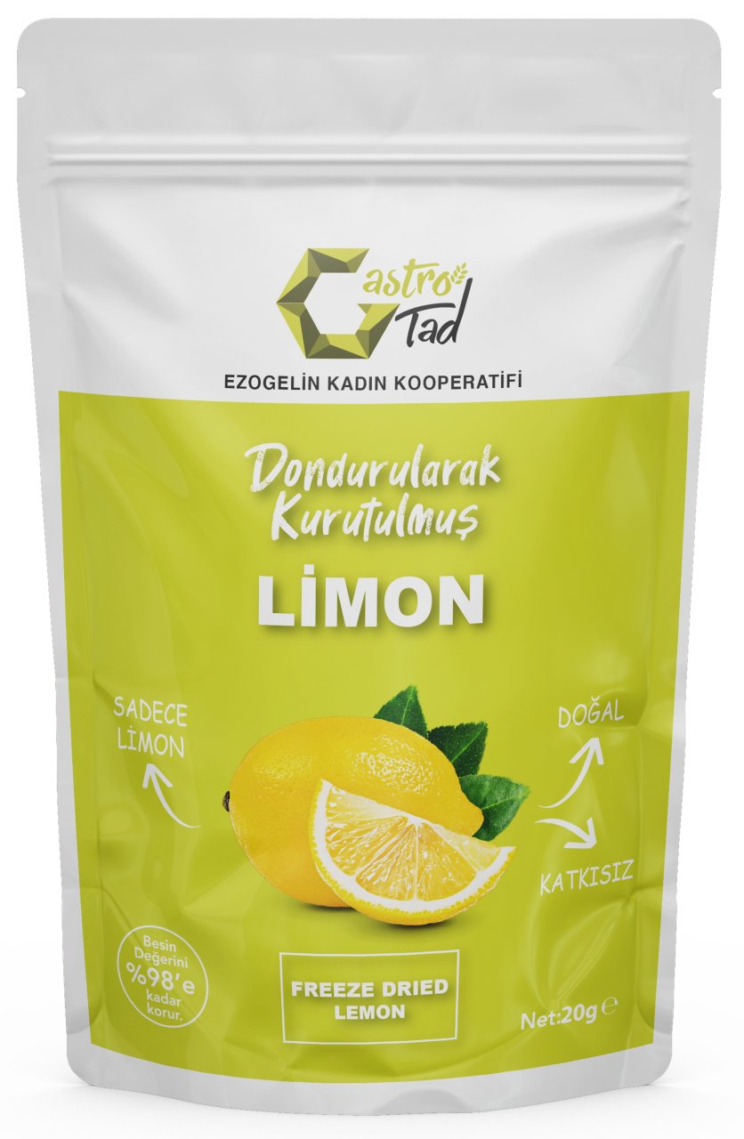 GASTROTAD 20 GR FREEZE DRY LİMON ( DONDURULARAK KURUTULMUŞ ÇITIR LİMON )
